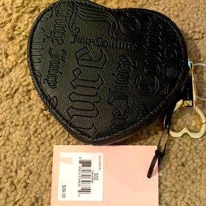 Black heart Juicy Couture keychain wallet